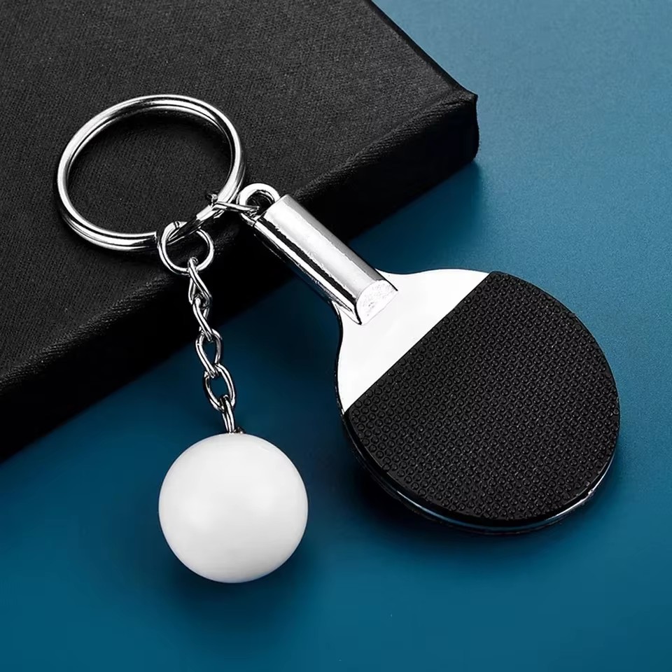 Table Tennis Backhand - Creative น่ารัก Mini ตารางไม้เทนนิสพวงกุญแจ Paddle Ping