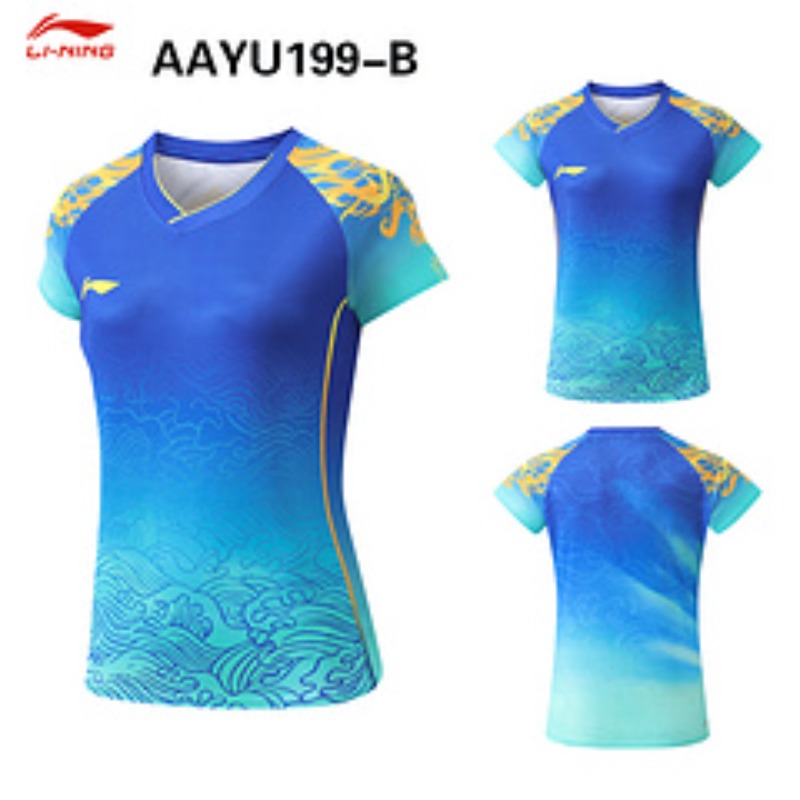 Table Tennis Zhang Jike - ปารีสใหม่ปิงปองชุดมังกรทีมชาติหญิง Sun Yingsha ชุดแข่งขันแห้งเร็วเสื้อแขนสั้นเดียวกัน