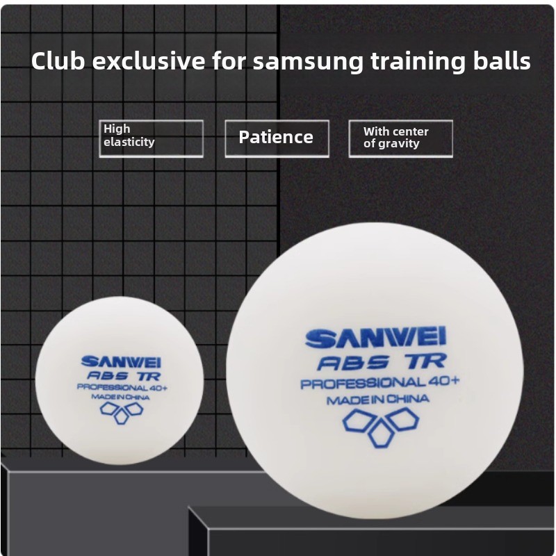 Table Tennis Video Game - ลูกปิงปองพลาสติก Sanwei New Materials 100 ลูก