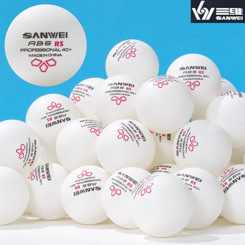 Table Tennis Video Game - ลูกปิงปอง SANWEI RS40+ 3 ดาว ผลิตจากวัสดุ