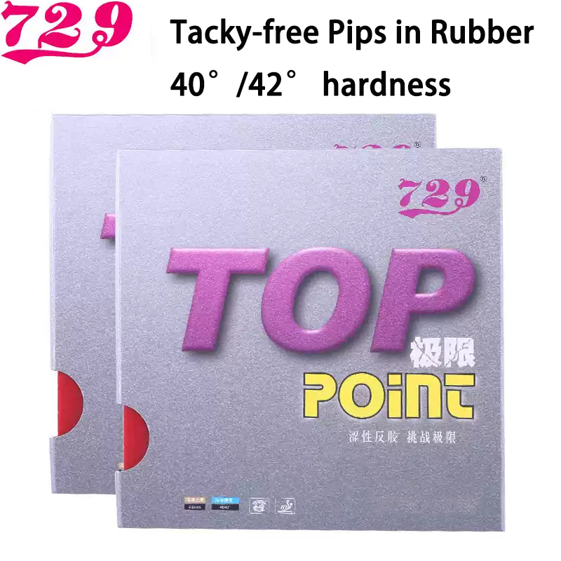Table Tennis Backhand - ยางปิงปอง 729 TOP Non-Tacky แบบมีปุ่มยางด้านใน ให้พลังงานภายใน