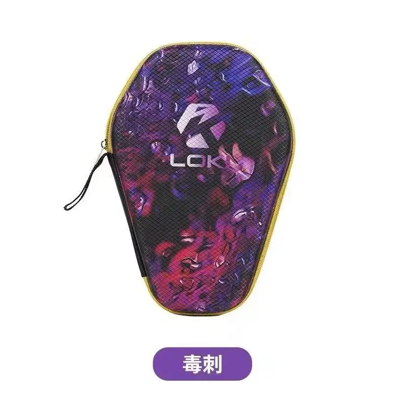 Table Tennis Backhand - LOKI กระเป๋าใส่ไม้ปิงปองลายมังกรแบบพกพาป้องกันไม้ปิงปองกระเป๋าเปลือกแข็ง