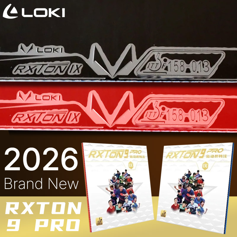 Table Tennis Pro - LOKI RXTON 9 PRO ยางปิงปองแบบพิเศษสำหรับผู้เล่นมืออาชีพ แผ่นยางปิงปองแบบเหนียวพร้อมฟองน้ำ