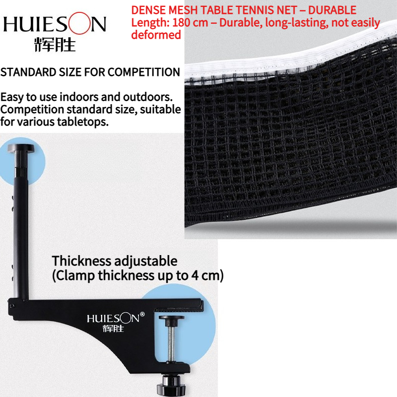 HUIESON ชุดตาข่ายและโครงตาข่าย - Table Tennis Online บทวิจารณ์และราคา