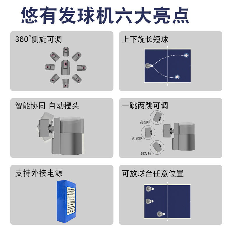 เครื่องยิงลูกปิงปองอัตโนมัติ S - Table Tennis Ball บทวิจารณ์และราคา