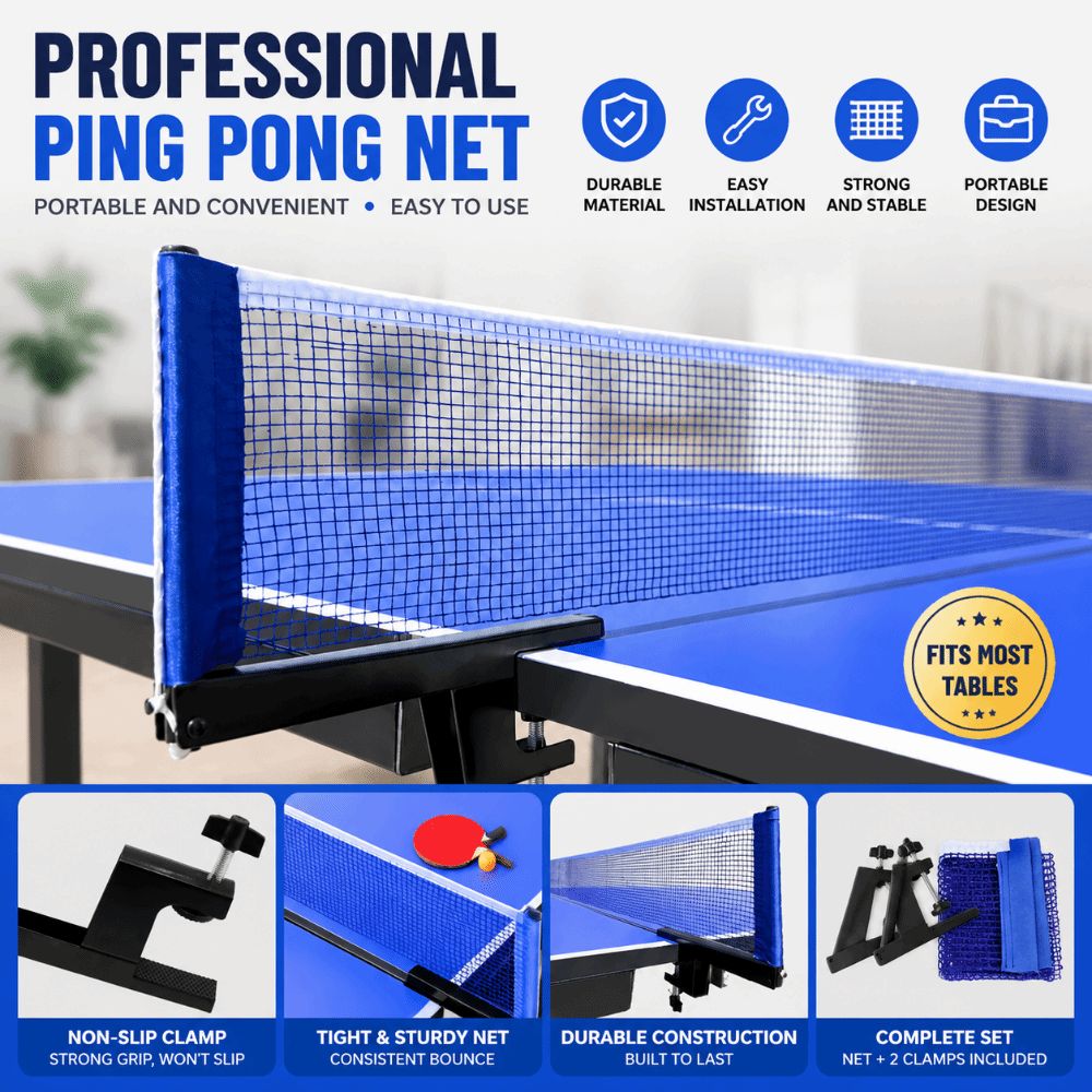 ตาข่ายปิงปองมาตรฐานแบบปรับได้  - Table Tennis Online บทวิจารณ์และราคา