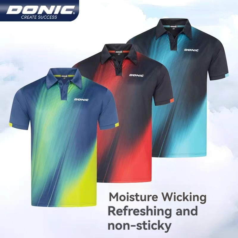 DONIC เสื้อปิงปองคอกลมแขนสั้นเ - Table Tennis Zhang Jike บทวิจารณ์และราคา