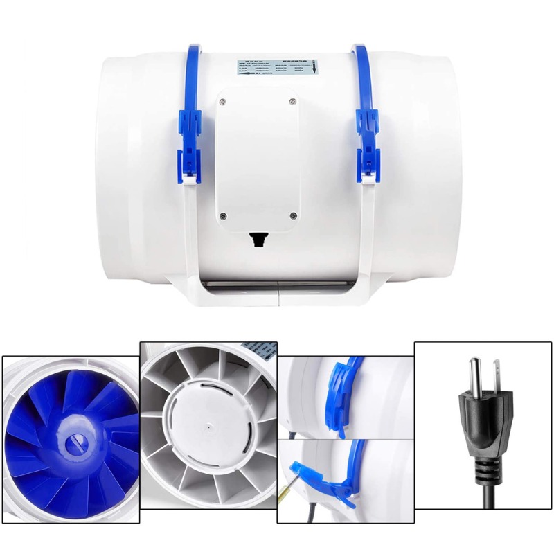 พัดลมดูดอากาศแบบท่อขนาด 6 นิ้ว - Rubber Booster Speed บทวิจารณ์และราคา