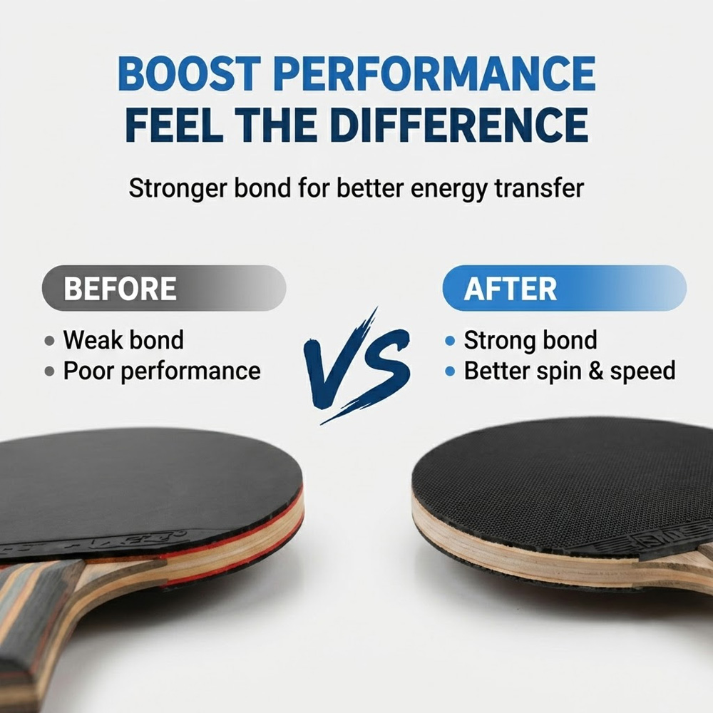กาวติดยางปิงปอง 50 มล. พร้อมฟอ - Rubber Booster Speed บทวิจารณ์และราคา