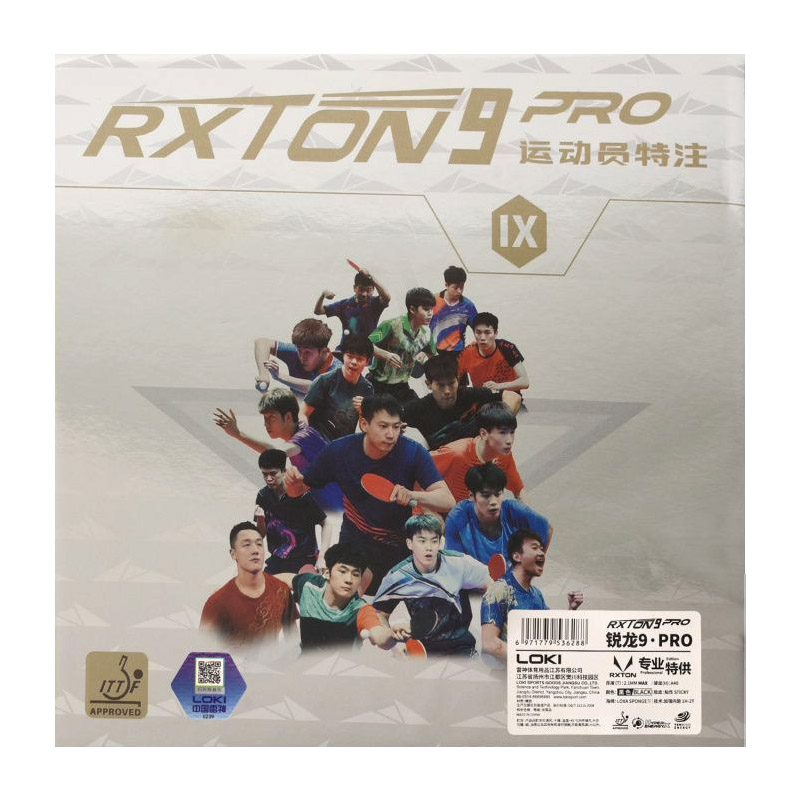 LOKI RXTON 9 PRO ยางปิงปองแบบพ - Table Tennis Pro บทวิจารณ์และราคา