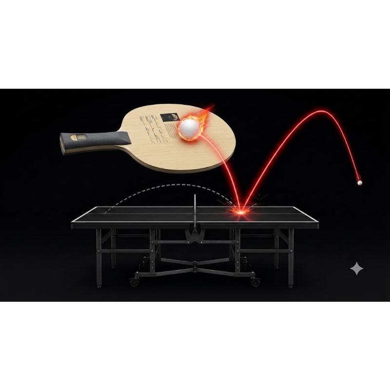 ไม้ปิงปอง SANWEI T5000, โครงสร - Table Tennis Intermediate Level บทวิจารณ์และราคา